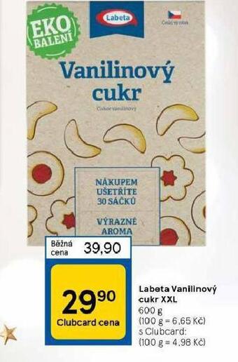 Tesco Labeta vanilinový cukr nabídka
