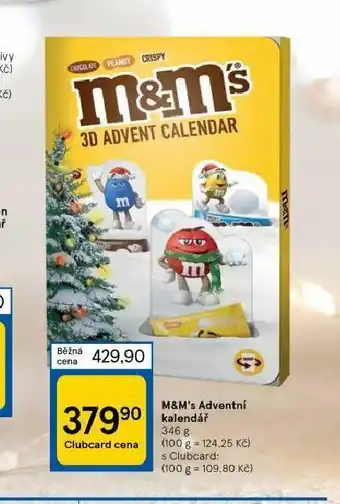 Tesco M&m´s adventní kalendář nabídka
