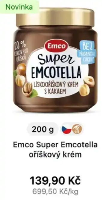 Emco Super Emcotella oříškový krém 200g