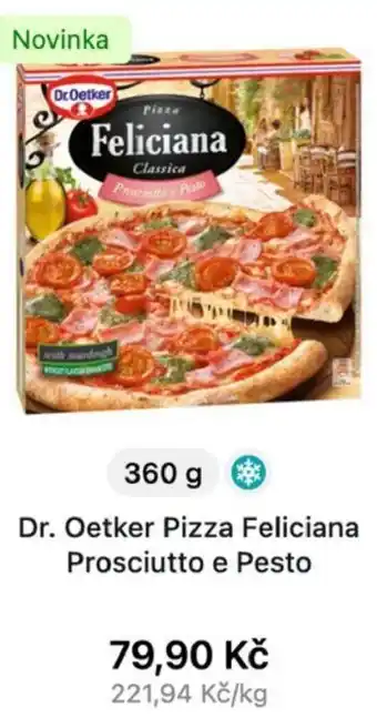 Dr. oetker Pizza Feliciana Proscittutto e Pesto 360g