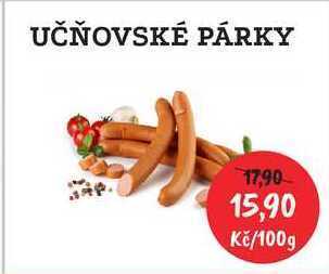 RABBIT řeznictví Učňovské párky, 100 g nabídka