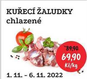 RABBIT řeznictví Kuřecí žaludky, 1 kg nabídka