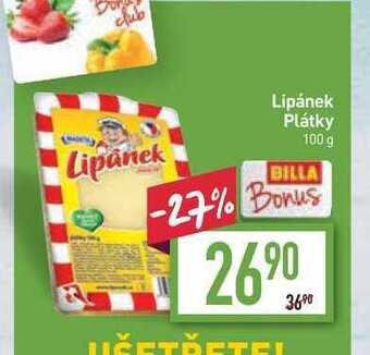 Billa Lipánek plátky 100 g nabídka
