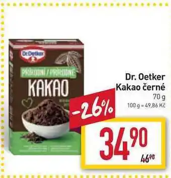 Billa Dr. oetker kakao černé 70 g nabídka