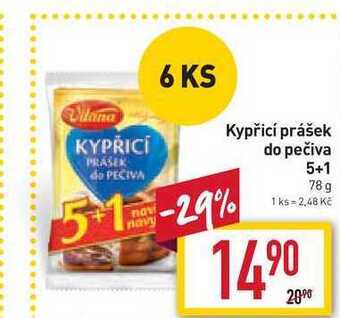 Billa Kypřicí prášek do pečiva 5+1 78 g nabídka