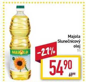 Billa Majola slunečnicový olej 1l nabídka