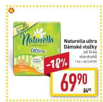 Billa Naturella ultra dámské vložky ultra od 14 ks nabídka