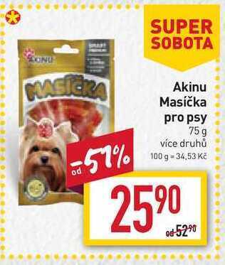 Billa Akinu masíčka pro psy 75 g nabídka