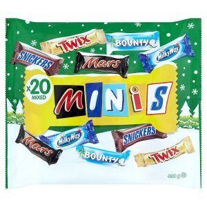 Albert Winter minis mix bounty, mars, milky way, snickers, twix 400 g nabídka