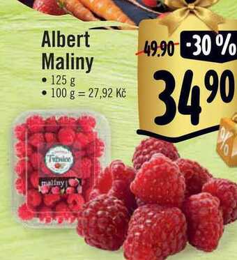 Albert Albert maliny 125 g nabídka