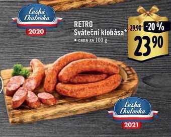 Albert Retro sváteční klobása 100 g nabídka