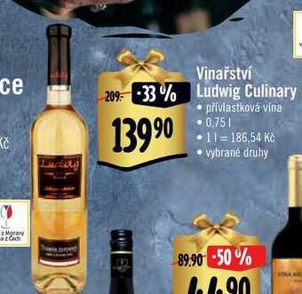 Albert Vinařství ludwig culinary 0,75 l nabídka