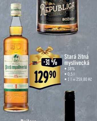 Albert Stará žitná myslivecká 0,5 l nabídka