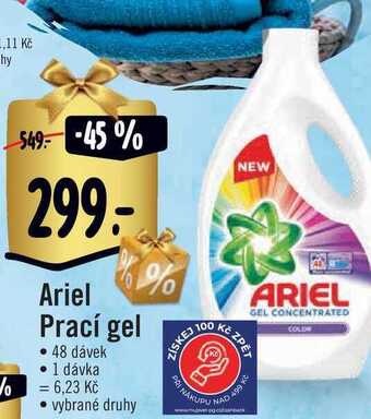 Albert Ariel prací gel • 48 dávek nabídka