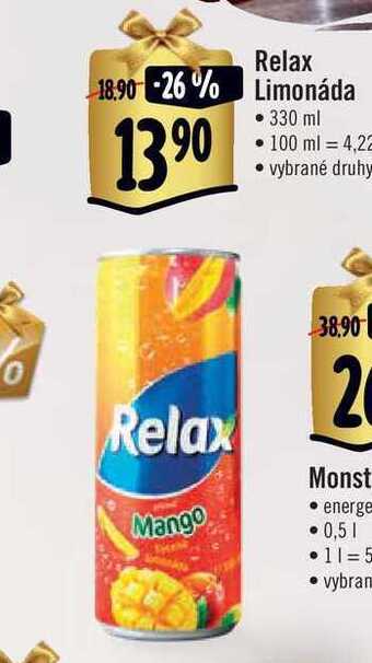 Albert Relax limonáda 330 ml nabídka