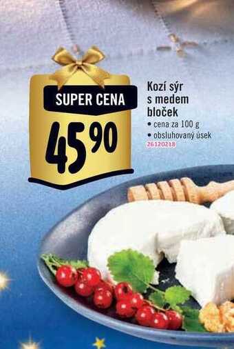 Albert Kozí sýr s medem bloček  100 g nabídka
