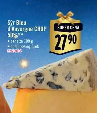 Albert Sýr bleu d'auvergne chop 50%  100 g nabídka