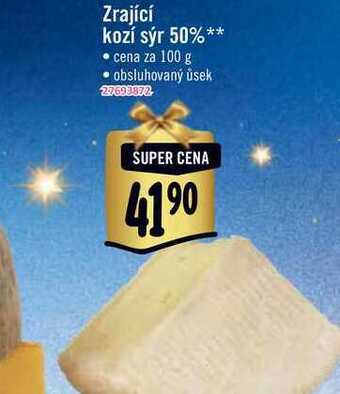 Albert Zrající kozí sýr 50% 100 g nabídka