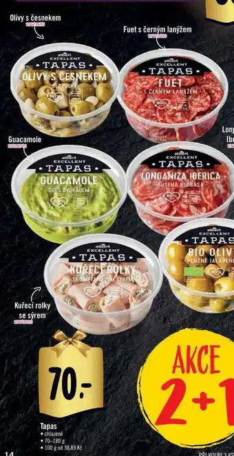 Albert Tapas 70-180 g nabídka