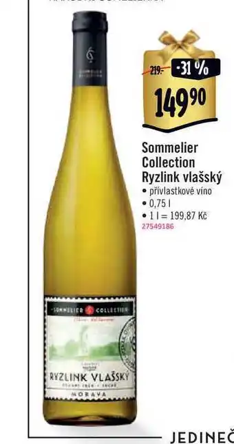 Albert Sommelier collection ryzlink vlašský 0,75 l nabídka