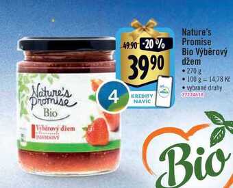 Albert Nature's promise bio výběrový džem • 270 g nabídka