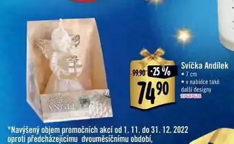 Albert Svíčka andílek 7 cm nabídka