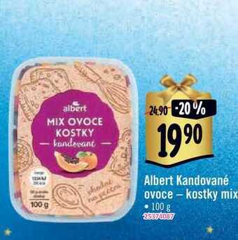 Albert Albert kandované ovoce - kostky mix 100 g nabídka