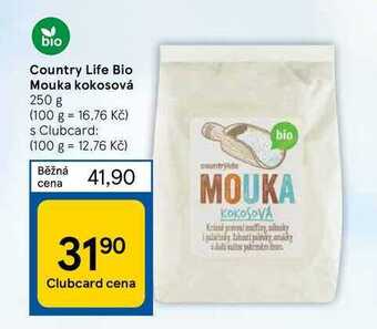 Tesco Country life bio mouka kokosová 250 g nabídka