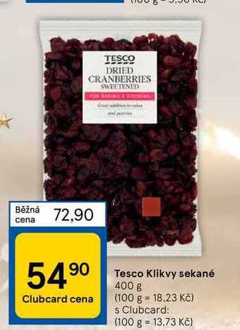 Tesco Tesco klikvy sekané 400 g nabídka