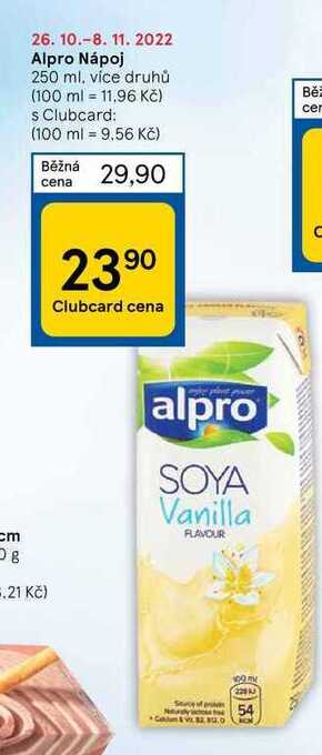 Tesco Alpro nápoj 250 ml nabídka