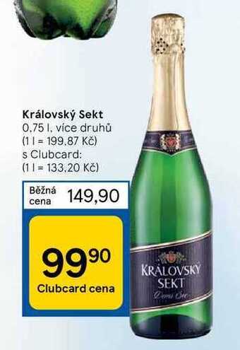 Tesco Královský sekt 0.75 l nabídka
