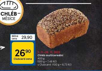Tesco Chléb multicereální 400 g nabídka