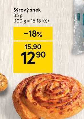 Tesco Sýrový šnek 85 g nabídka
