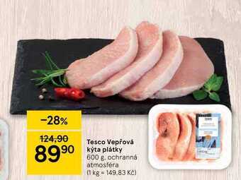 Tesco Tesco vepřová kýta plátky 600 g nabídka