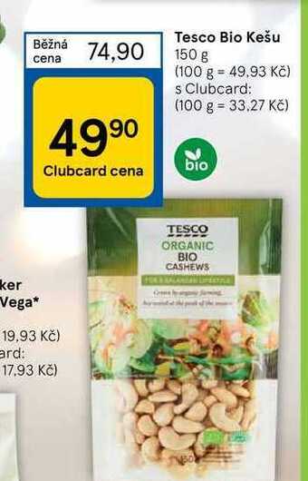 Tesco Tesco bio kešu 150 g nabídka