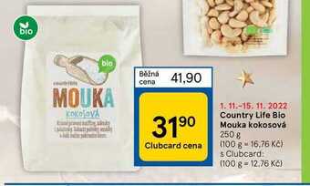 Tesco Country life bio mouka kokosová 250 g nabídka