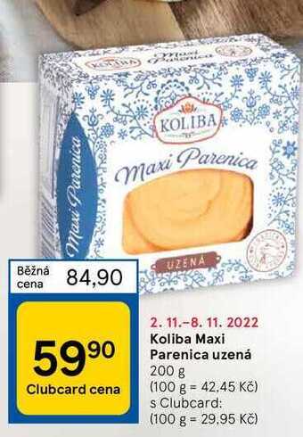 Tesco Koliba maxi parenica uzená 200 g nabídka