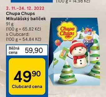 Tesco Chupa chups mikulášský balíček 91 g nabídka