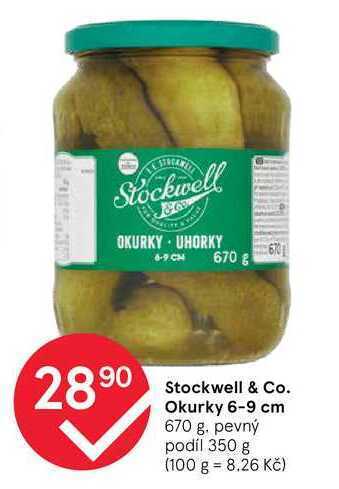 Tesco Stockwell & co. okurky 6-9 cm 670 g nabídka