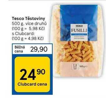 Tesco Tesco těstoviny 500 g nabídka