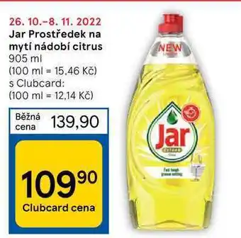 Tesco Jar prostředek na mytí nádobí citrus 905 ml nabídka