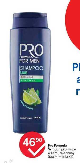 Tesco Pro formula šampon pro muže 400 ml nabídka