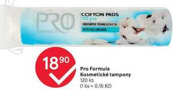 Tesco Pro formula kosmetické tampony 120 ks nabídka