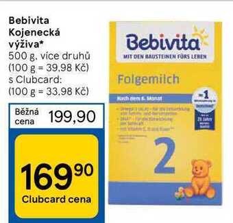 Tesco Bebivita kojenecká výživa* 500 g nabídka
