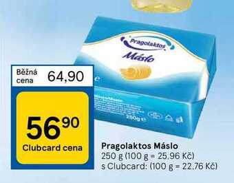 Tesco Pragolaktos máslo 250g nabídka