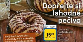 Tesco Donut premium s bílou čokoládou a krémovou náplní 74 g nabídka