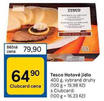 Tesco Tesco hotové jídlo 400 g nabídka