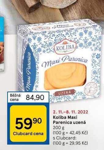 Tesco Koliba maxi parenica uzená 200 g nabídka