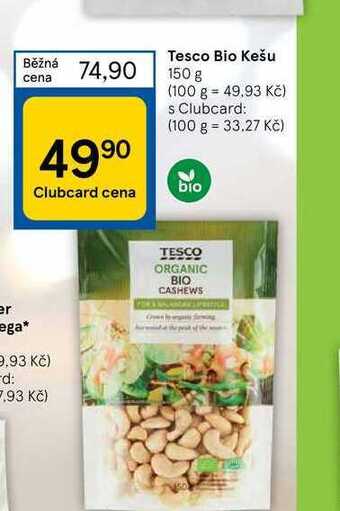Tesco Tesco bio kešu 150 g nabídka