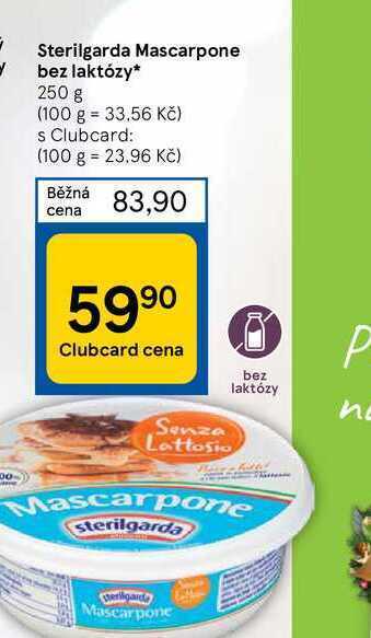 Tesco Sterilgarda mascarpone bez laktózy* 250 g nabídka
